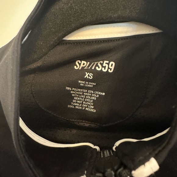 NWOT SPLITS59 Fox track jacket in black and white - Picture 7 of 7